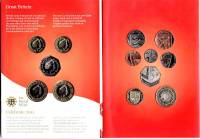 (2011, 13 монет) Набор монет Великобритания 2011 год "Годовой набор"   Буклет